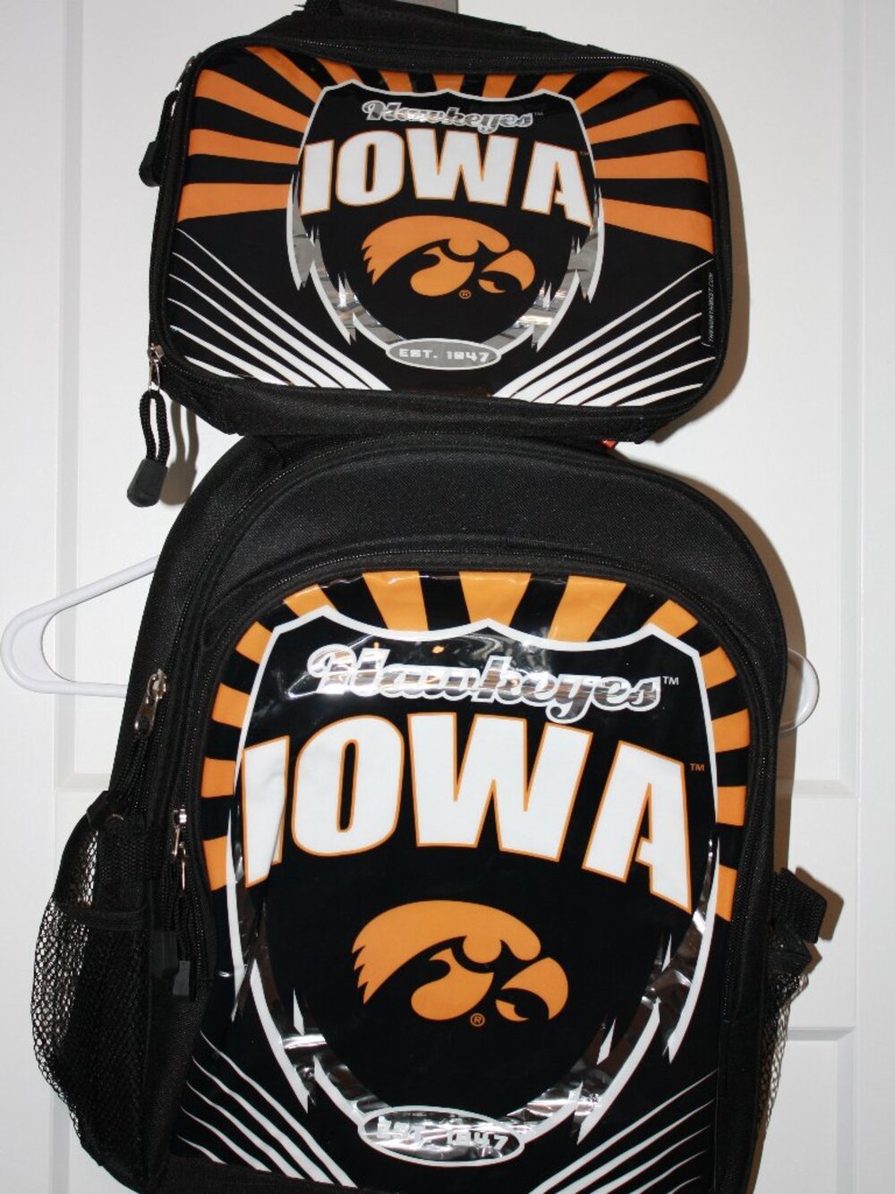 Iowa Hawkeyes Backpack and Lunch tote NWT